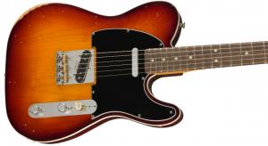 014-0320-364 Fender Jason Isbell Signature Road Worn Telecaster Electric Guitar Chocolate Sunburst With Gig Bag